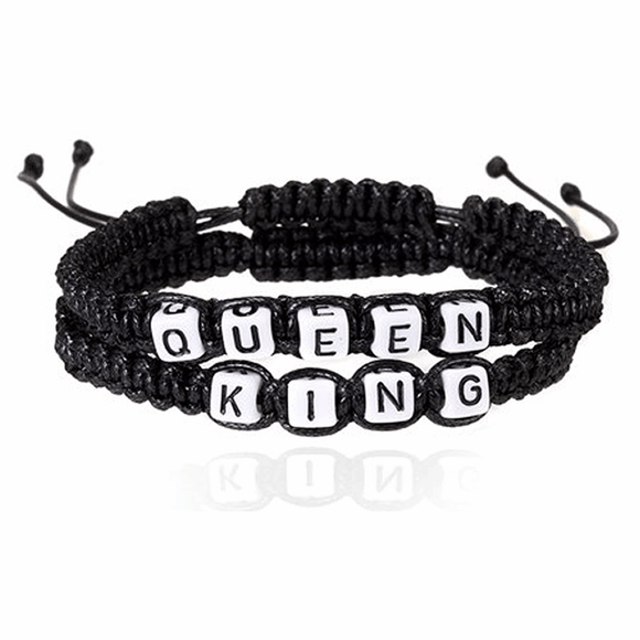 Pulsera Queen and King Black