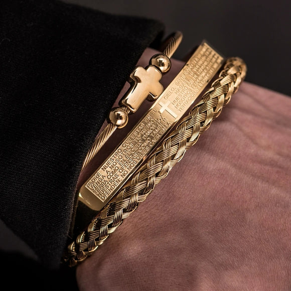 Brazalete Cross Gold