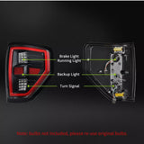 Guias Ford F150 2009 2014  Black Clear