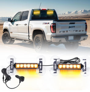 2 X 12 LED Hazard Warning Flashing Safety