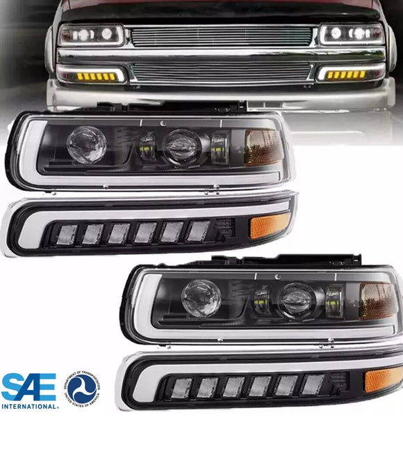 99-02 Chevy Silverado Tahoe 1500 2500 HD 3500 Clear