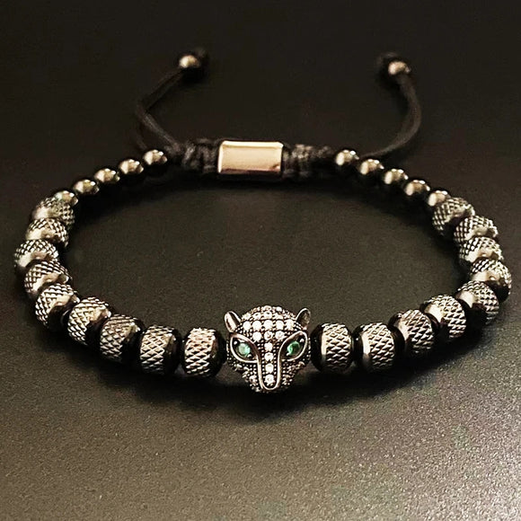 Brazalete Leopardo Silver