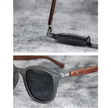 Woodline Gafas de Sol con Patillas Tipo Madera | Estilo Premium