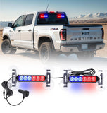 2 X 12 LED Hazard Warning Flashing Safety