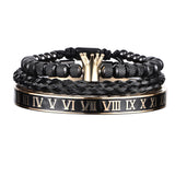 Kit Bracelets Black Gold King
