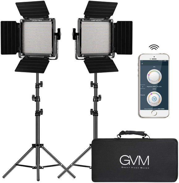 Luz Led Gvm 2 Pack Video