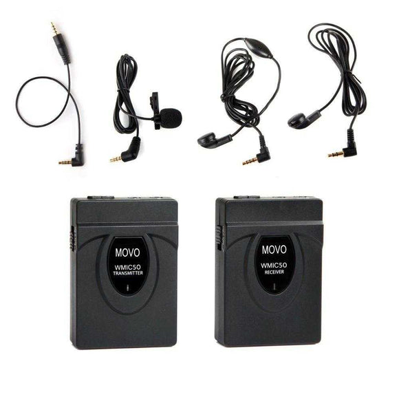 Microfono Inalambrico Movo Wmic50 2,4 Ghz En Stock