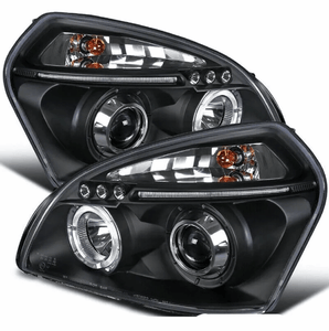 Faros Hyundai Tucson 2005-2009 Led Drl Black