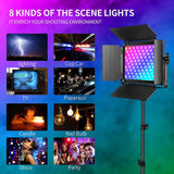 Gvm Rgb Led Kit De Luz De Video, Iluminación De Fotografía