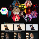 Gvm Rgb Led Kit De Luz De Video, Iluminación De Fotografía