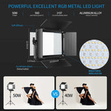 Gvm Rgb Led Kit De Luz De Video, Iluminación De Fotografía