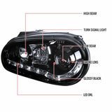Faros Volkswagen 1999-2006 Golf Led Smoke