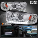 Faros 94-01 Dodge Ram 1500 2500 3500 Crystal Led Proyector