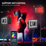 Gvm Rgb Led Kit De Luz De Video, Iluminación De Fotografía