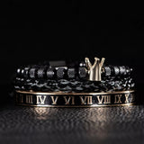 Kit Bracelets Black Gold King