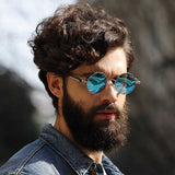 Metal Round Steampunk Sunglasses Men Women Fashion