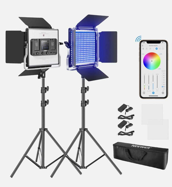 Neewer 2-Pack 480 RGB Led