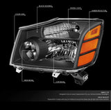 Faros 04-15 NISSAN TITAN ARMADA