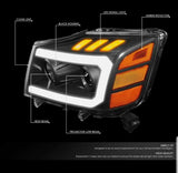 Faros 04-15 NISSAN TITAN ARMADA PROJECTOR