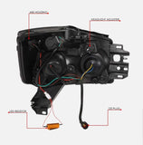 Faros 04-15 NISSAN TITAN ARMADA PROJECTOR