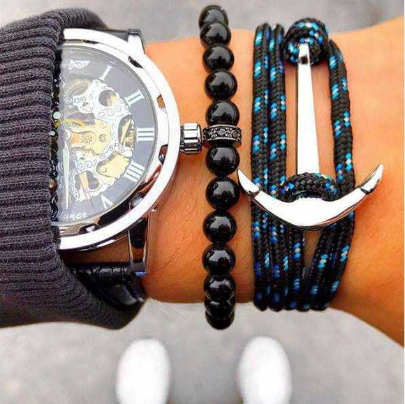 Pulsera Ancla Azul
