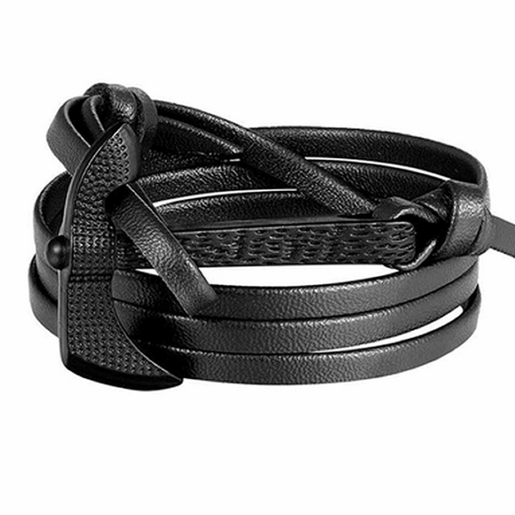 Pulsera Ancla Cuero