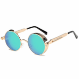 Metal Round Steampunk Sunglasses Men Women Fashion