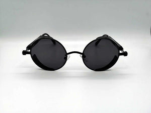 Gafas Vintage Polarized Round Negras Redondas Mirror Stock
