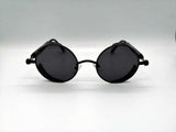Gafas Vintage Polarized Round Negras Redondas Mirror Stock