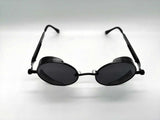 Gafas Vintage Polarized Round Negras Redondas Mirror Stock