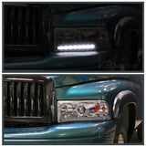 94-01 Dodge Ram 1500 2500 3500 Crystal LED Projector Headlights